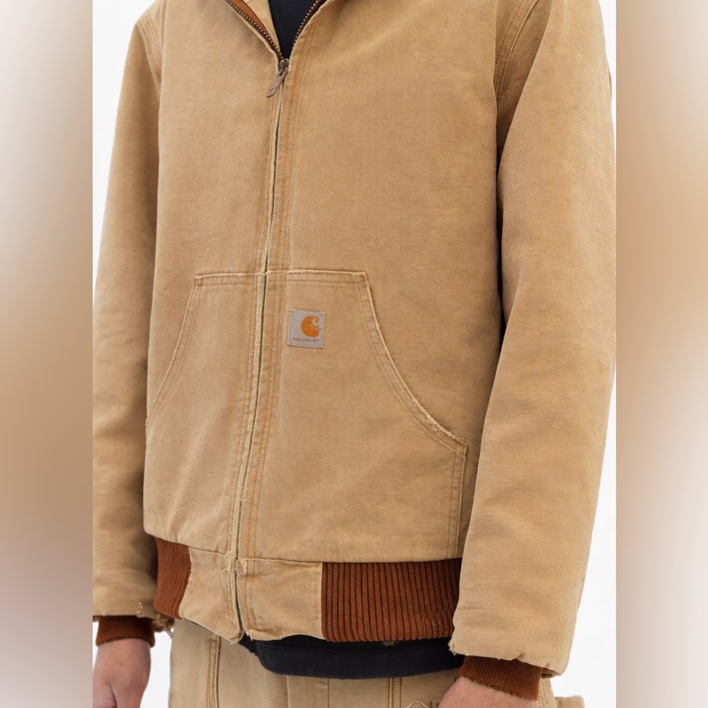 Kid’s Carhartt Tan Full Zip Hooded Jacket